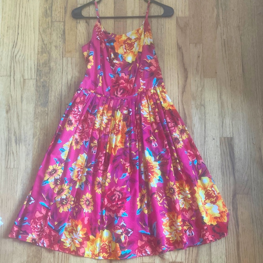 colorful floral dress